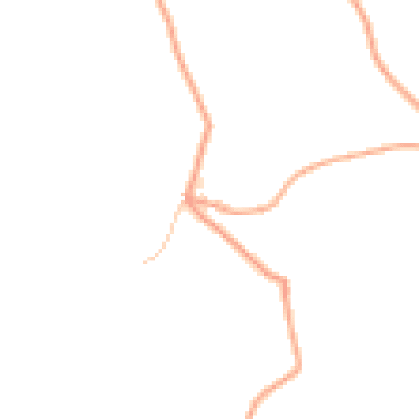 Daytime road noise heatmap for HR3 6BG