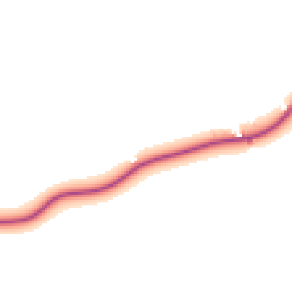 Daytime road noise heatmap for HR3 6ED