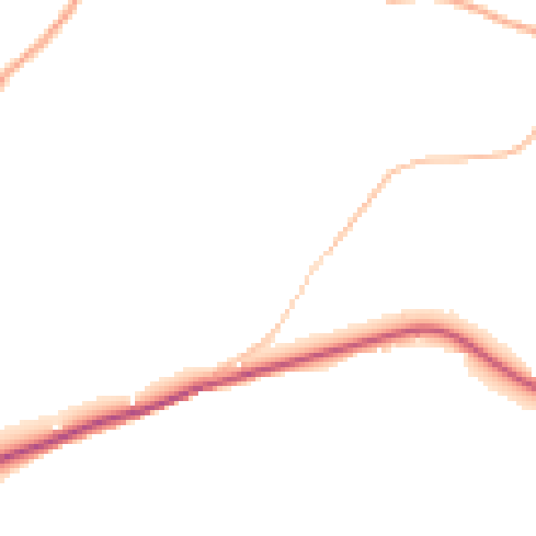 Daytime road noise heatmap for HR3 6ES