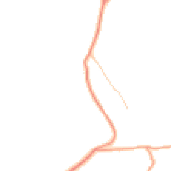 Daytime road noise heatmap for HR3 6JF