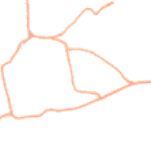 Daytime road noise heatmap for HR3 6LU