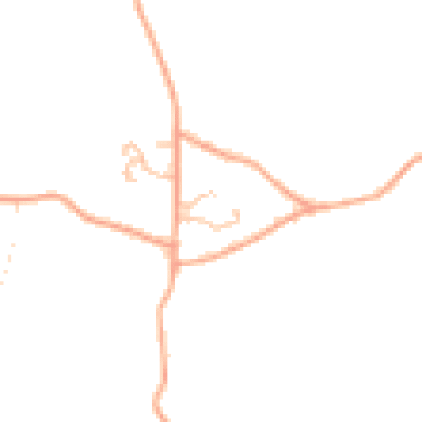 Daytime road noise heatmap for HR3 6NE