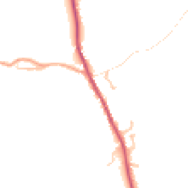 Daytime road noise heatmap for HR3 6NH