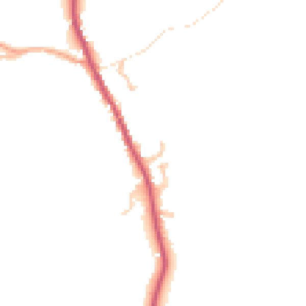 Daytime road noise heatmap for HR3 6NR