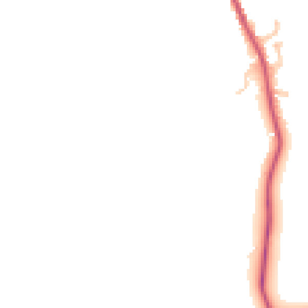 Daytime road noise heatmap for HR3 6NT