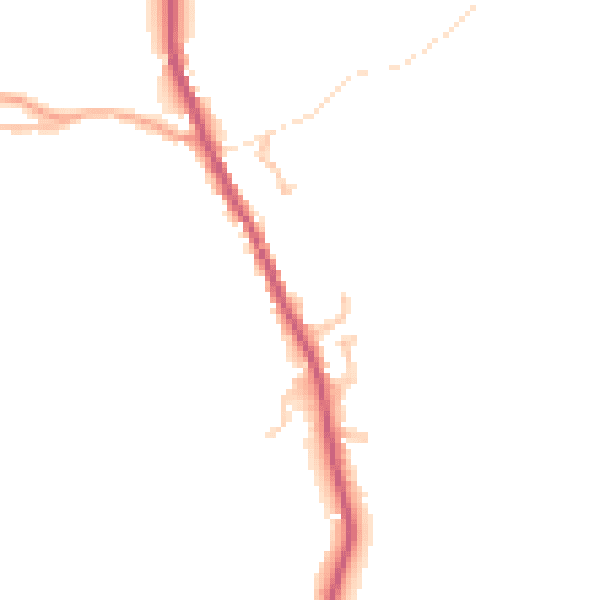 Daytime road noise heatmap for HR3 6NW