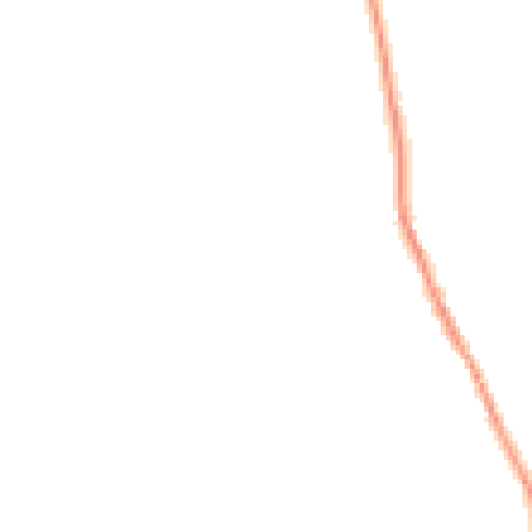 Night-time road noise heatmap for HR3 6PL