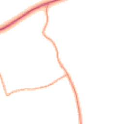 Daytime road noise heatmap for HR3 6QA