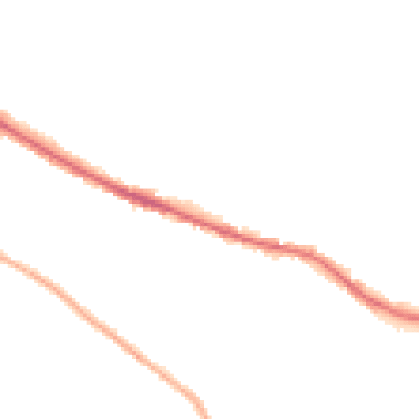 Night-time road noise heatmap for HR4 0DF