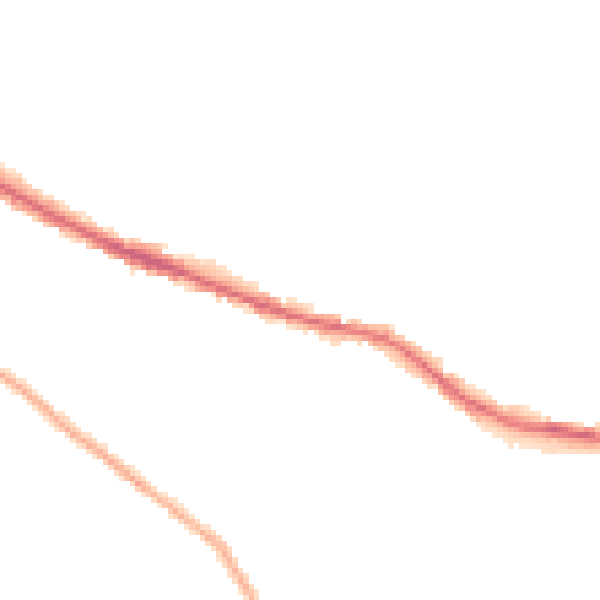 Night-time road noise heatmap for HR4 0DH