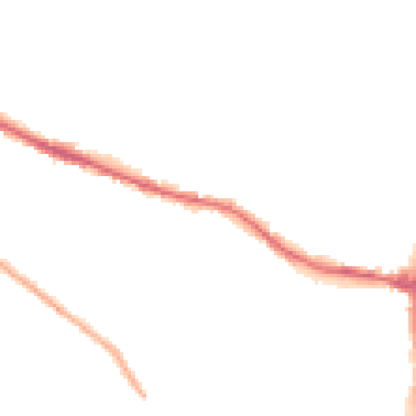 Night-time road noise heatmap for HR4 0DQ