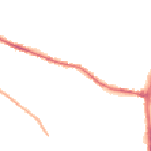 Night-time road noise heatmap for HR4 0DS