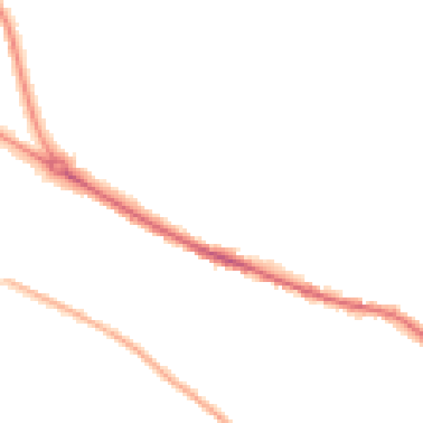 Night-time road noise heatmap for HR4 0DY