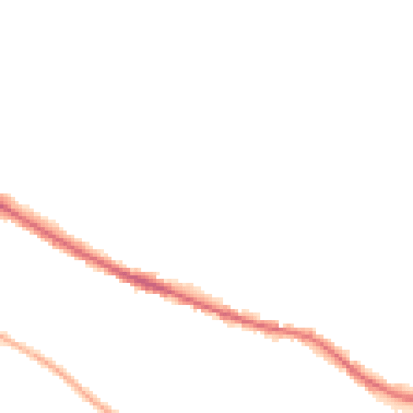 Night-time road noise heatmap for HR4 0EA