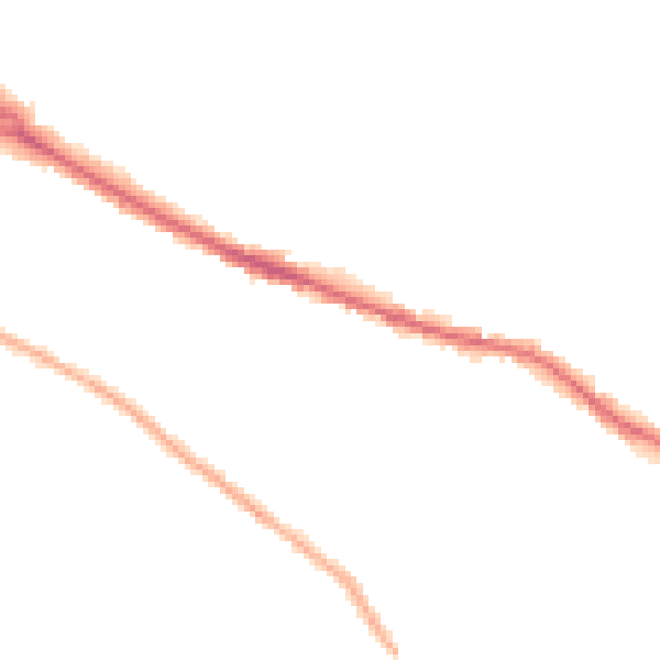 Night-time road noise heatmap for HR4 0HQ