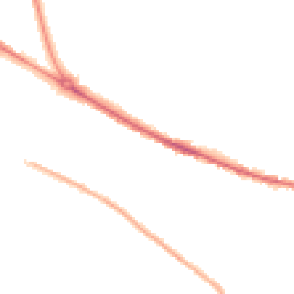 Night-time road noise heatmap for HR4 0LU