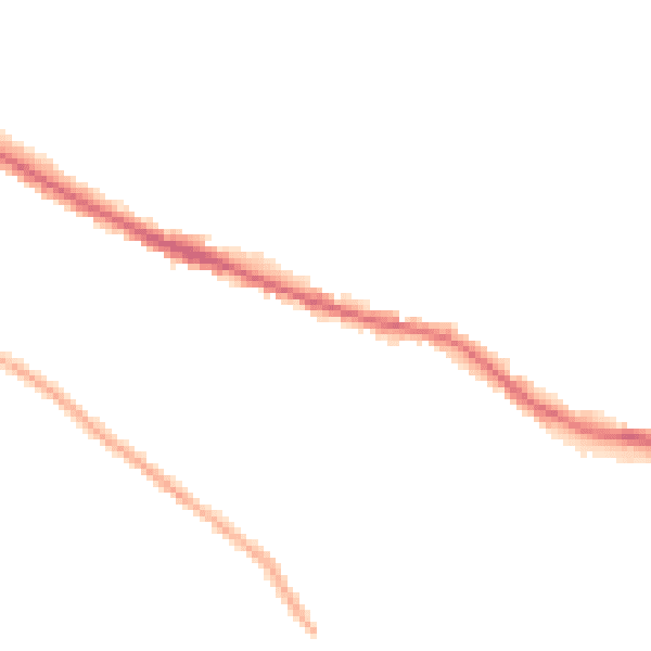 Night-time road noise heatmap for HR4 0NJ
