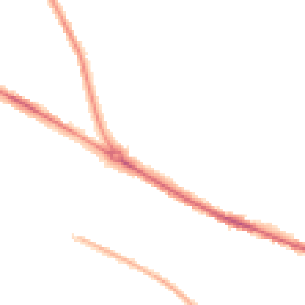 Night-time road noise heatmap for HR4 0RT