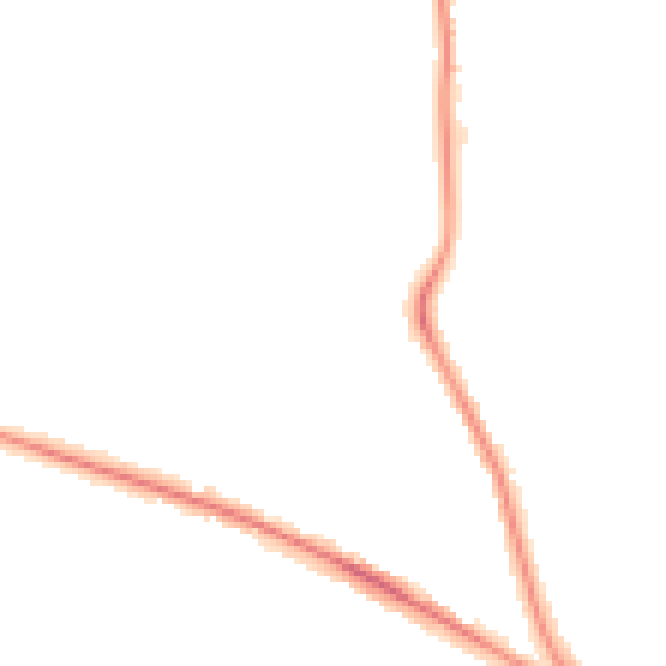 Night-time road noise heatmap for HR4 0RU