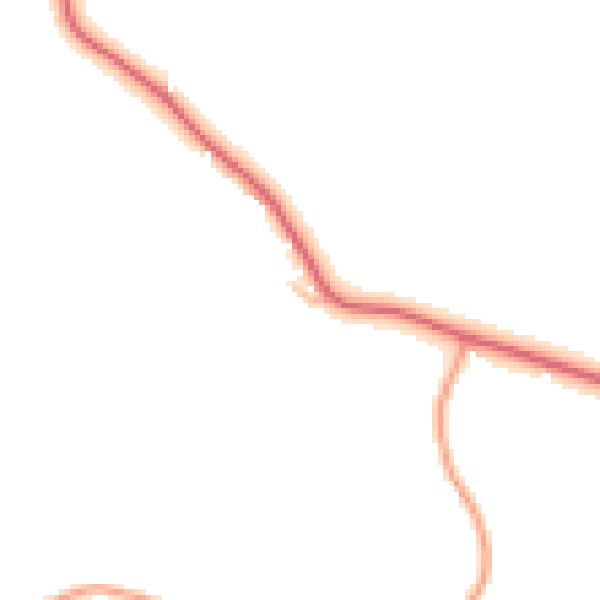 Daytime road noise heatmap for HR4 7BX