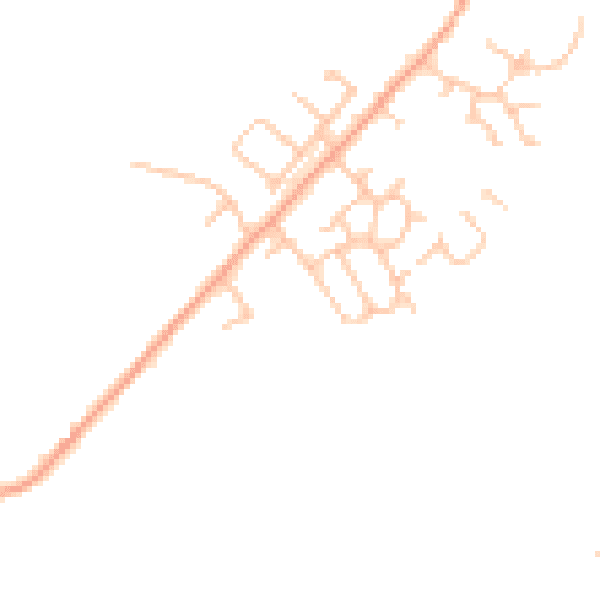 Daytime road noise heatmap for HR4 7EH