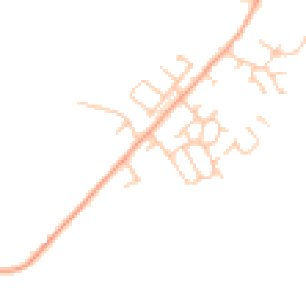 Daytime road noise heatmap for HR4 7EQ