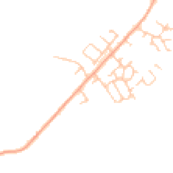 Daytime road noise heatmap for HR4 7ES