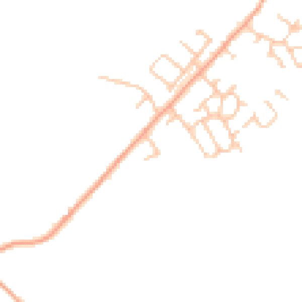 Daytime road noise heatmap for HR4 7ET