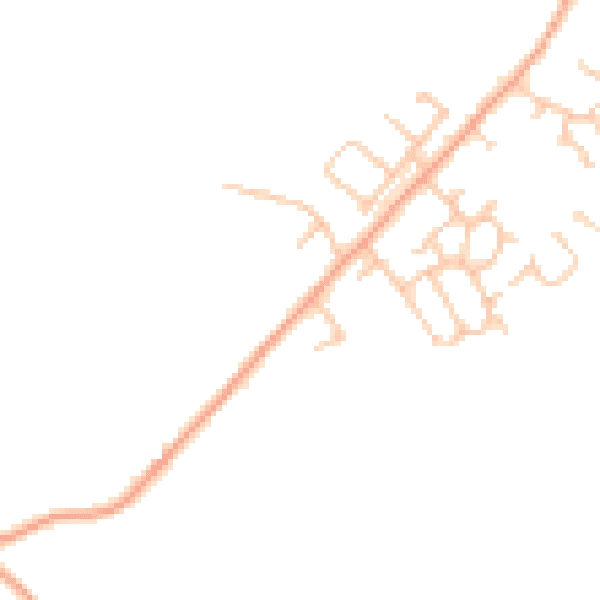 Daytime road noise heatmap for HR4 7EY
