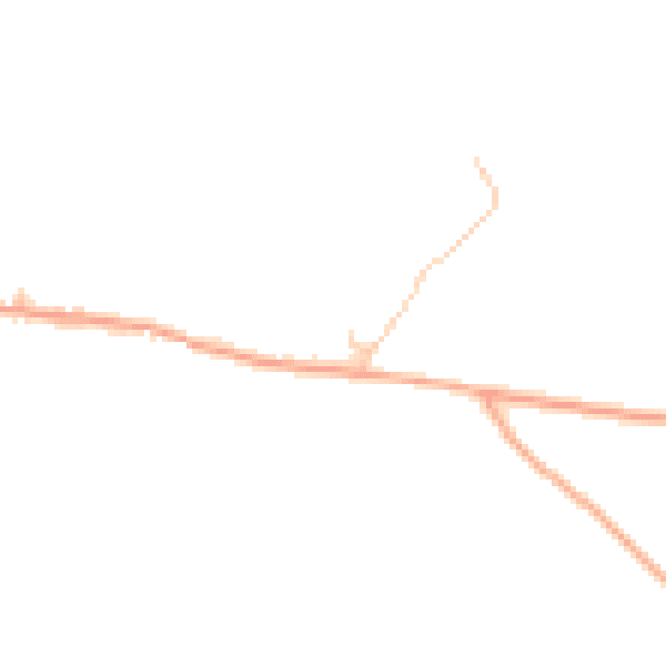 Daytime road noise heatmap for HR4 7HY