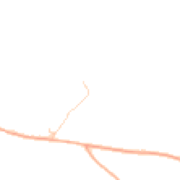 Daytime road noise heatmap for HR4 7HZ