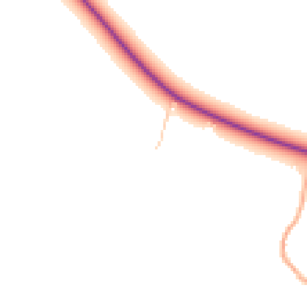 Daytime road noise heatmap for HR4 7LA