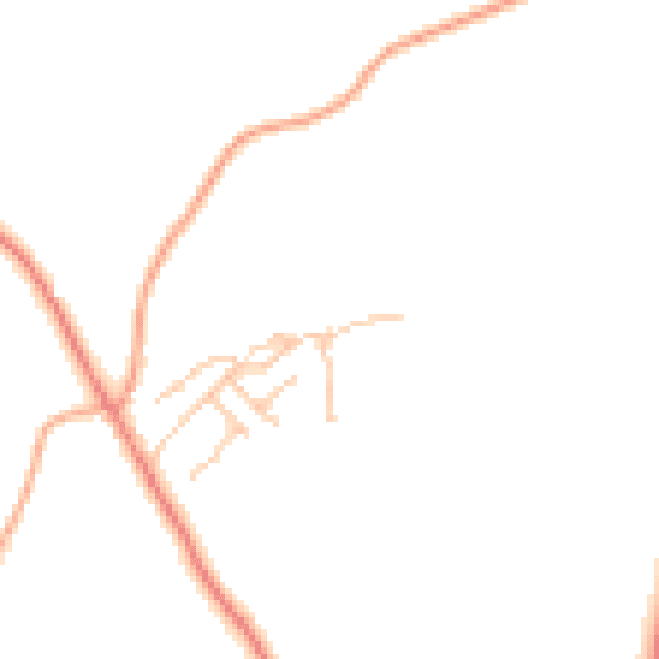 Daytime road noise heatmap for HR4 7QL