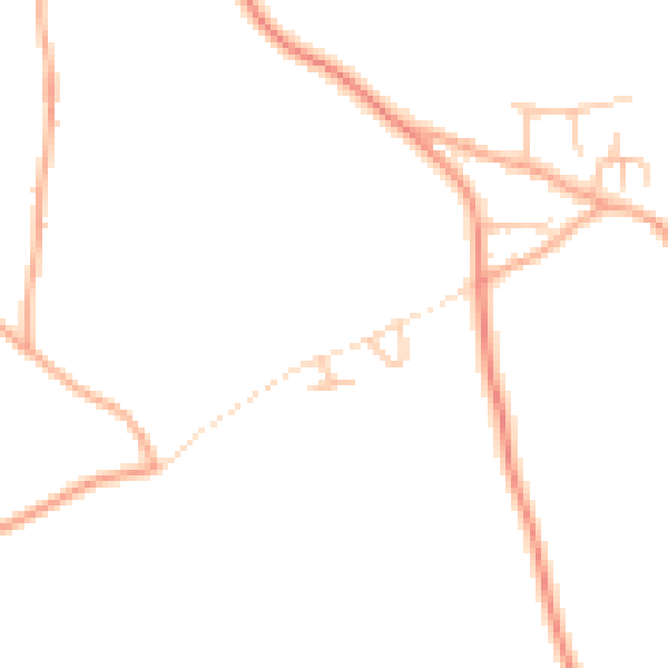 Daytime road noise heatmap for HR4 7RF