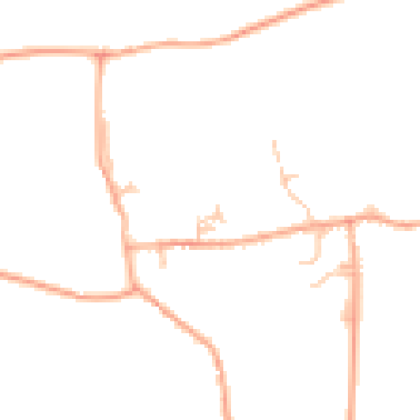 Daytime road noise heatmap for HR4 8AQ