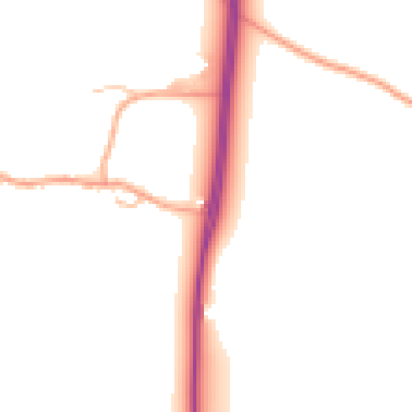 Daytime road noise heatmap for HR4 8BA