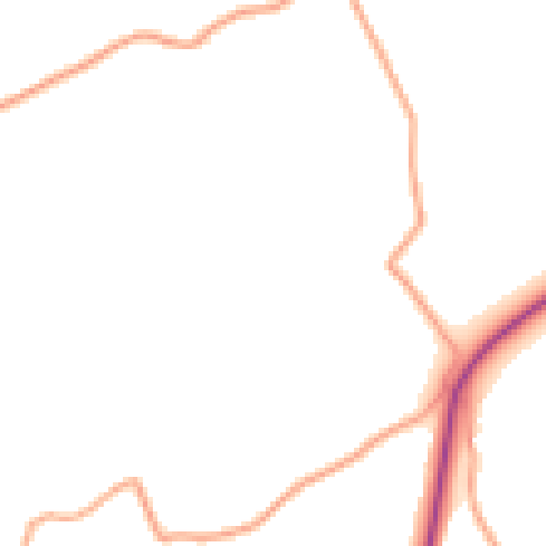 Daytime road noise heatmap for HR4 8HP