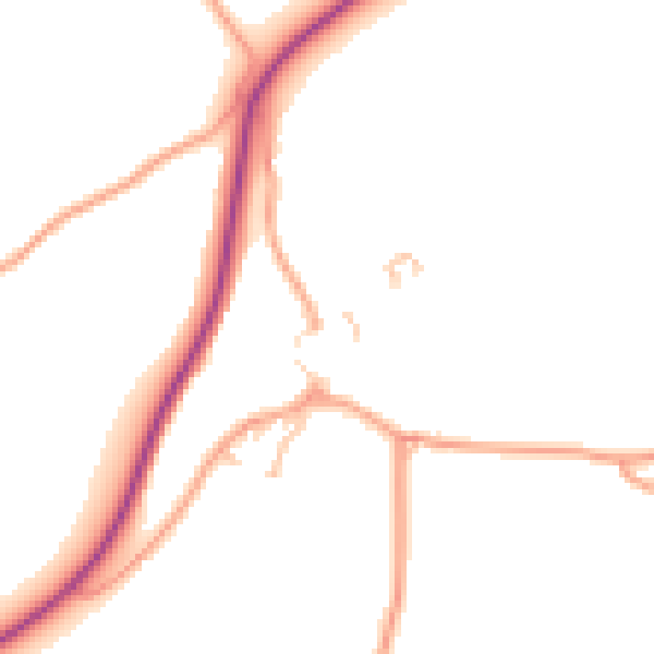 Daytime road noise heatmap for HR4 8HR
