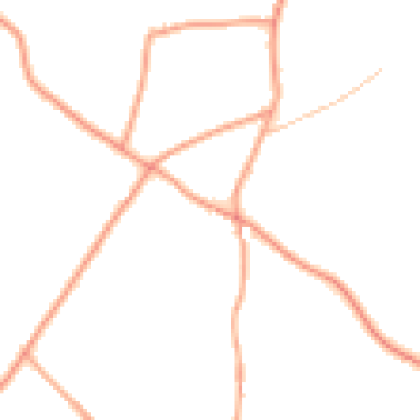 Daytime road noise heatmap for HR4 8LE