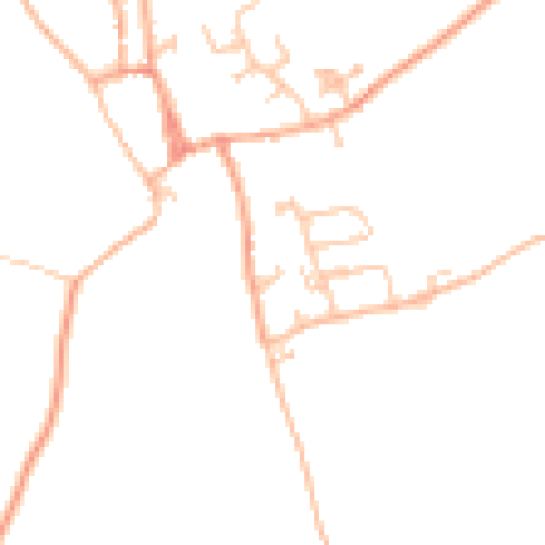 Daytime road noise heatmap for HR4 8SP