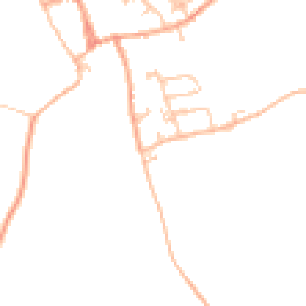 Daytime road noise heatmap for HR4 8TG