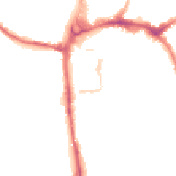Night-time road noise heatmap for HR4 9BX