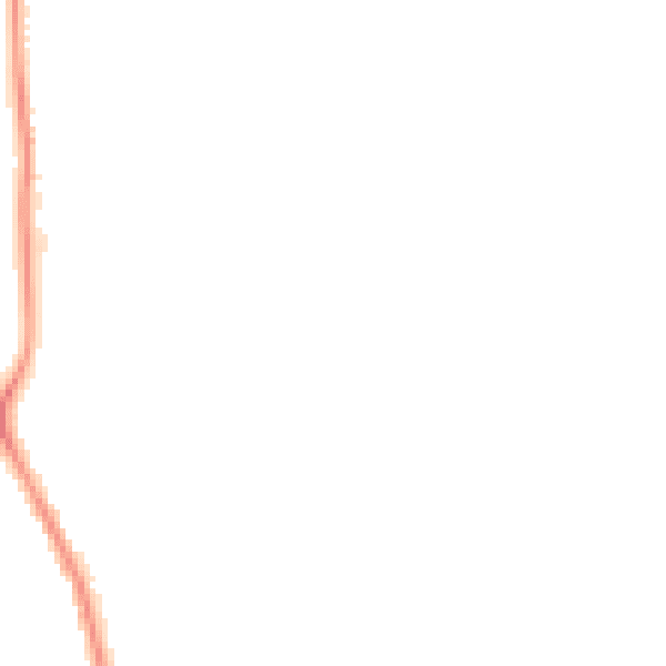 Night-time road noise heatmap for HR4 9PF