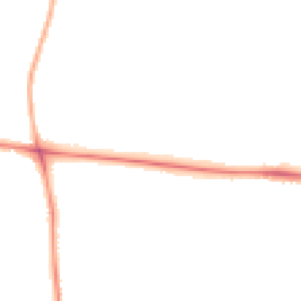 Night-time road noise heatmap for HR4 9QW
