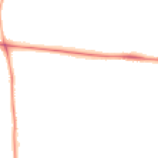 Night-time road noise heatmap for HR4 9TQ