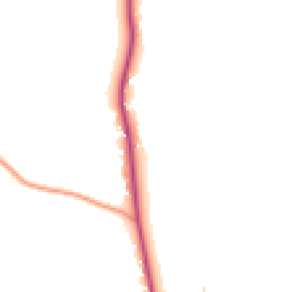 Daytime road noise heatmap for HR6 0AL