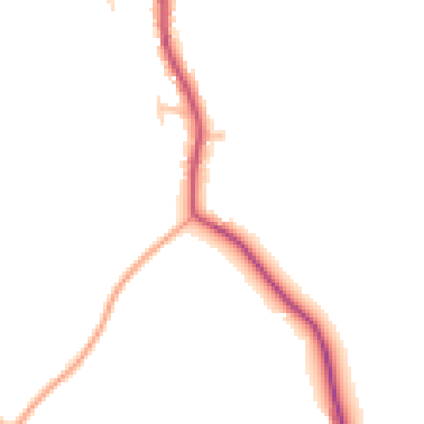 Daytime road noise heatmap for HR6 0AP