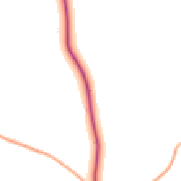 Daytime road noise heatmap for HR6 0AS