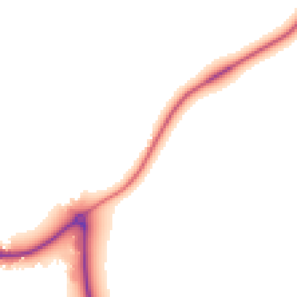 Daytime road noise heatmap for HR6 0DQ