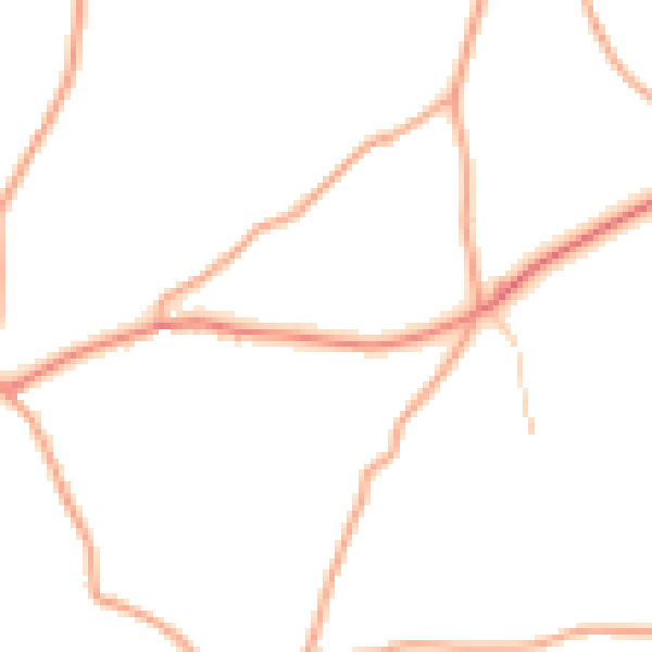 Daytime road noise heatmap for HR6 0HQ